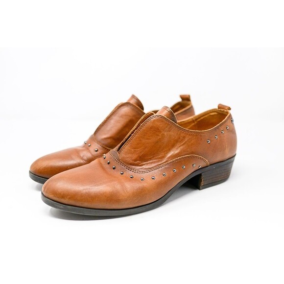 Pikolino's womens ankle bootie boots shoes 41 9.5/10 brown studs - Picture 1 of 13